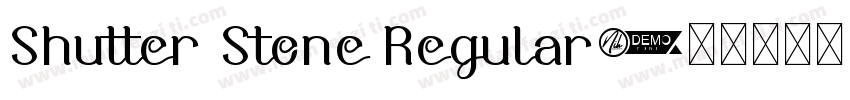 Shutter Stone Regular字体转换